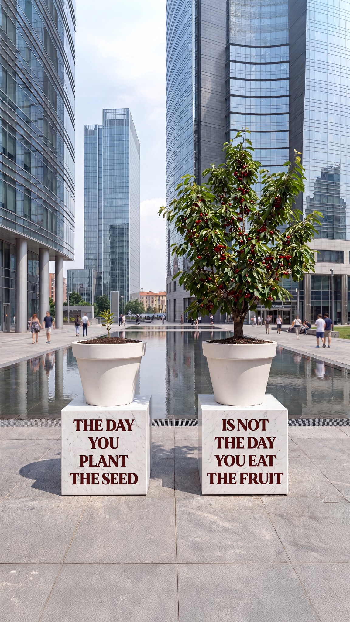 The Day You Plant the Seed Is Not the Day You Eat the Fruit