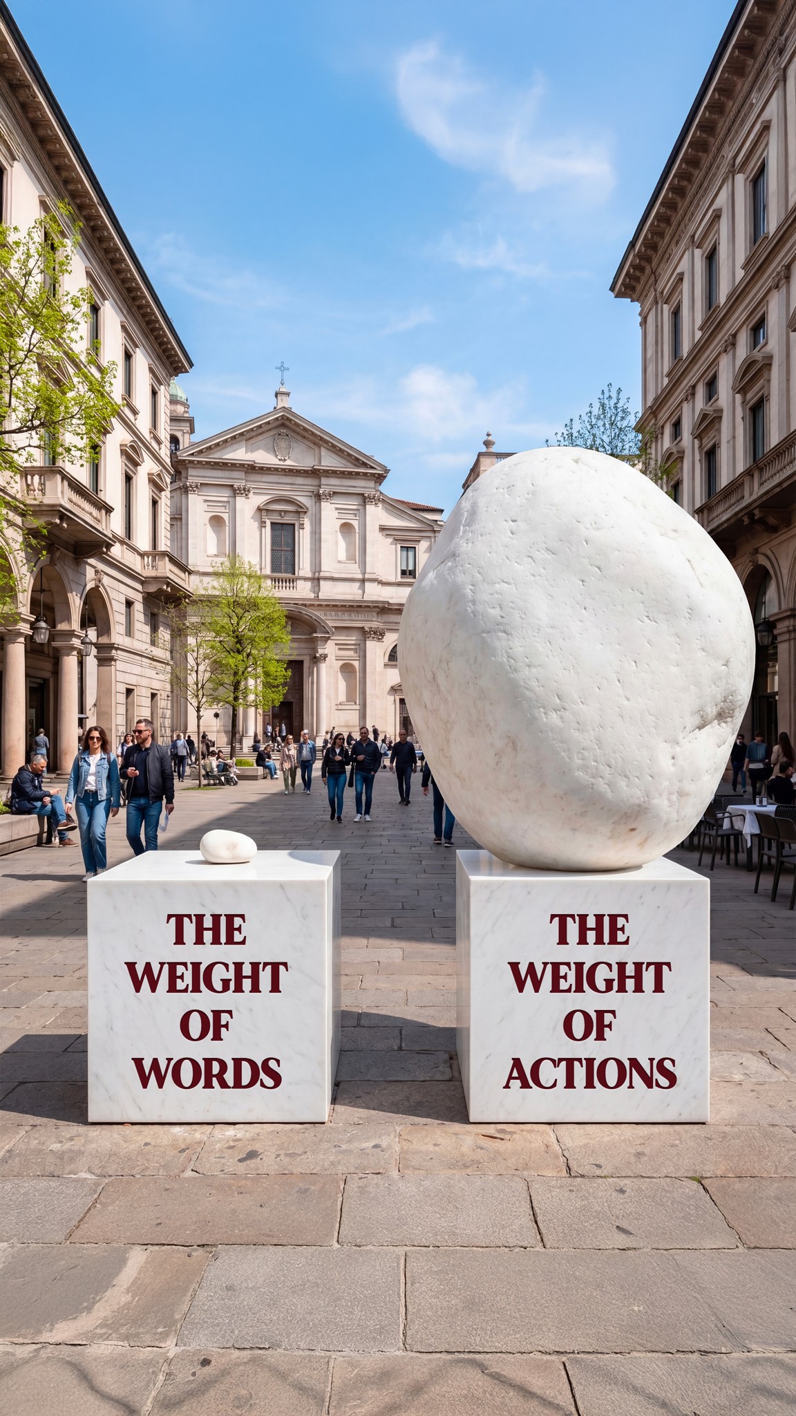The Weight of Words / The Weight of Actions
