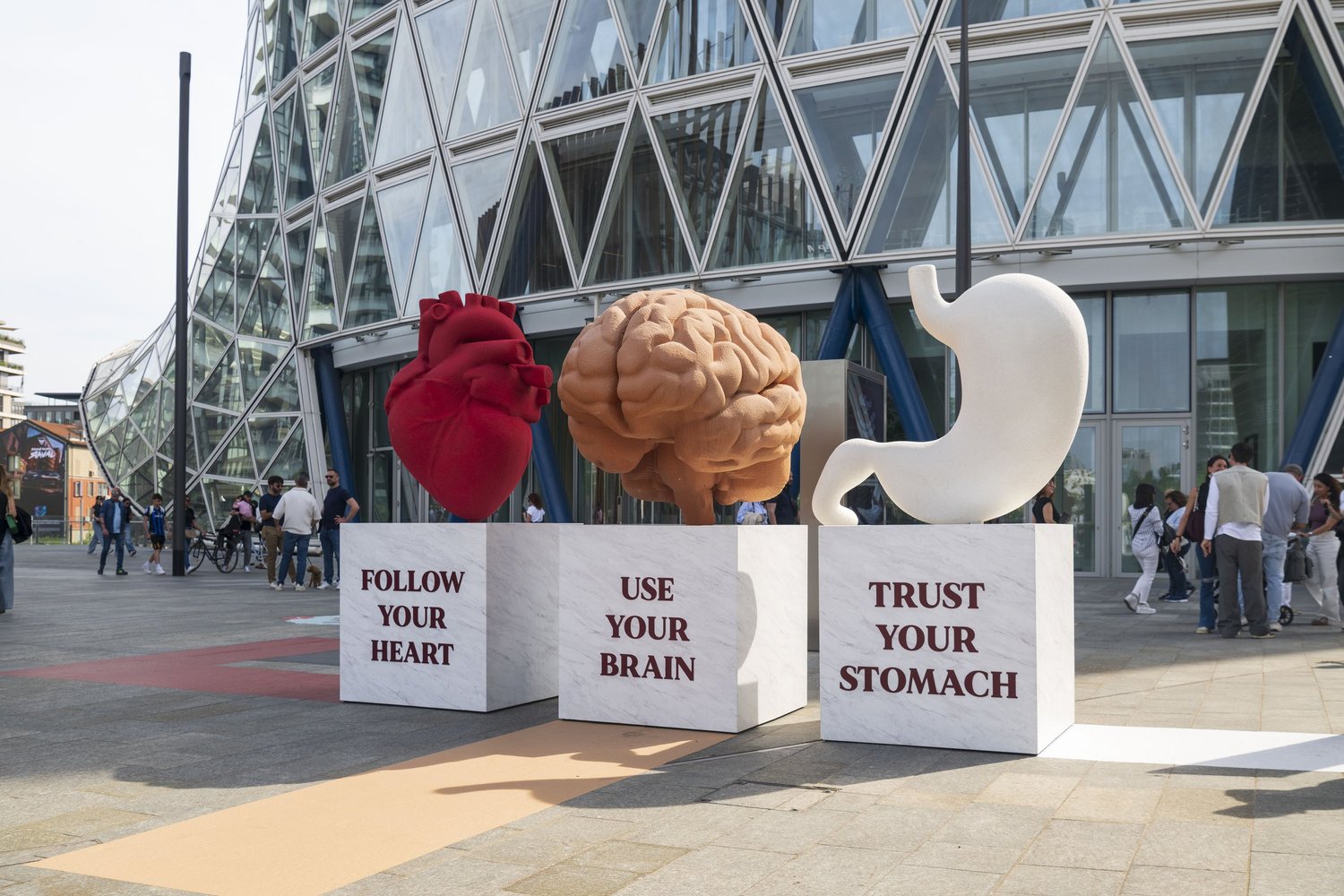 Follow Your Heart / Use Your Brain / Trust Your Stomach — Portanuova, Milan, view 3